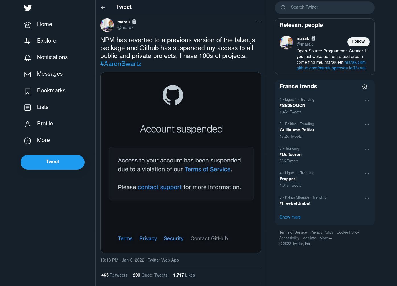 GitHub ban