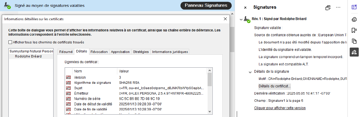La signature électronique
